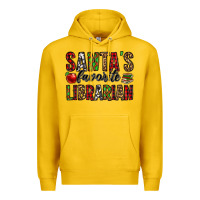 Lemon santa's favorite librarian Premium Hoodie - Jasminsmagicworld