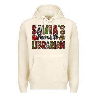 Tofu santa's favorite librarian Premium Hoodie - Jasminsmagicworld