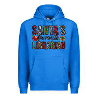 True Royal santa's favorite librarian Premium Hoodie - Jasminsmagicworld