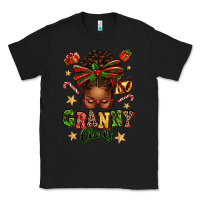 Black granny claus afro messy bun Classic Tee - texasbilliewilder