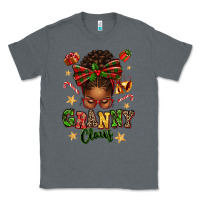 Charcoal Heather granny claus afro messy bun Classic Tee - texasbilliewilder