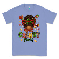 Colony Blue granny claus afro messy bun Classic Tee - texasbilliewilder