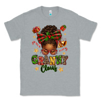 Heather Grey granny claus afro messy bun Classic Tee - texasbilliewilder