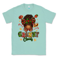 Seafoam granny claus afro messy bun Classic Tee - texasbilliewilder