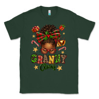 Sports Green granny claus afro messy bun Classic Tee - texasbilliewilder