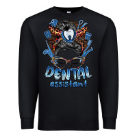 Black dental assistant messy bun Premium Sweatshirt - BarkalooDesign
