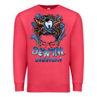 Cardinal dental assistant messy bun Premium Sweatshirt - BarkalooDesign