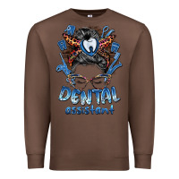 Chestnut dental assistant messy bun Premium Sweatshirt - BarkalooDesign