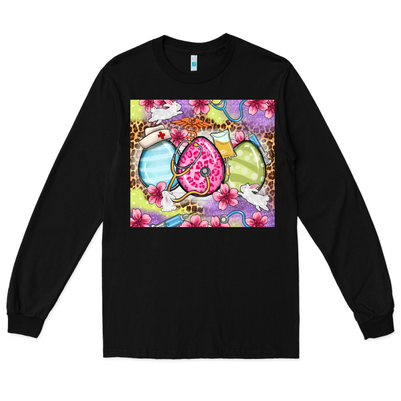 Easter Eggs Nurse Long Sleeve Tee by OliviaCreatesArt | Teevron