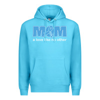 Ocean Blue lil autism mom Premium Hoodie - CowhideDigitalArt