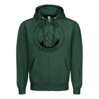 Sports Green Durango Mountain City - Colorado State Souvenir Gift Zipper Hoodie - trangStudio