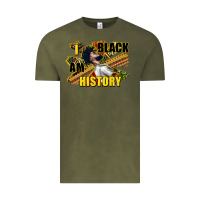 Vintage Olive i am black history Vintage Tee - CowGirlArtShop