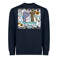 Navy pt physical therapist Heavyweight Sweatshirt - CowhideDigitalArt