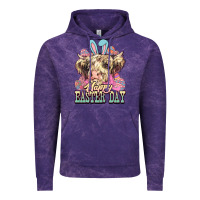 Cloud Purple Happy Easter Day cow Vintage Hoodie - HowdyJamesFarm