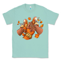 Seafoam Black girl Fall sneakers Classic Tee - RanaPortraitStore