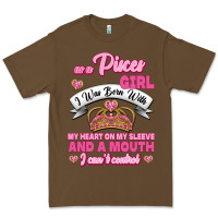 Cacao As A Pisces Girl I Was Born With My Heart On My Sleeve And A Mouth Premium Tee - Jasminsmagicworld