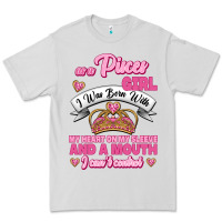Dove Grey As A Pisces Girl I Was Born With My Heart On My Sleeve And A Mouth Premium Tee - Jasminsmagicworld