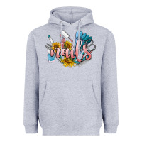 Heather Grey nails Heavyweight Hoodie - BarkalooDesign