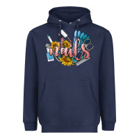 Navy nails Heavyweight Hoodie - BarkalooDesign