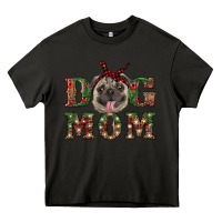 Asphalt Christmas Dog Mom Heavy Core Tee - RanaPortraitStore