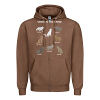 Chestnut Wolves Of The World Educational Wolf Gift Zipper Hoodie - trangStudio