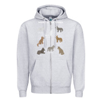 Heather Grey Wolves Of The World Educational Wolf Gift Zipper Hoodie - trangStudio