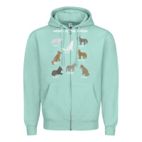 Seafoam Wolves Of The World Educational Wolf Gift Zipper Hoodie - trangStudio