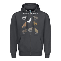 Smoke Wolves Of The World Educational Wolf Gift Zipper Hoodie - trangStudio