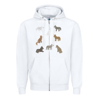 White Wolves Of The World Educational Wolf Gift Zipper Hoodie - trangStudio