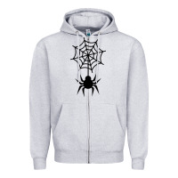 Heather Grey spider t  shirt spider with web 17971797 Zipper Hoodie - trangStudio