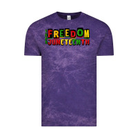 Cloud Purple freedom juneteenth Vintage Tee - CowGirlArtShop