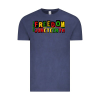 Vintage Denim freedom juneteenth Vintage Tee - CowGirlArtShop