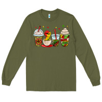 Army Green juneteenth bhm coffee cups Long Sleeve Tee - OliviaCreatesArt