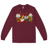 Burgundy juneteenth bhm coffee cups Long Sleeve Tee - OliviaCreatesArt