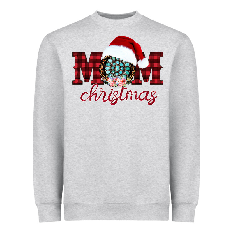 Mom Christmas Heavyweight Sweatshirt by CowhideDigitalArt | Teevron