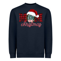 Navy mom Christmas Heavyweight Sweatshirt - CowhideDigitalArt
