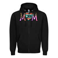 Black girl mom Zipper Hoodie - CowhideDigitalArt