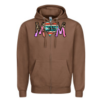 Chestnut girl mom Zipper Hoodie - CowhideDigitalArt