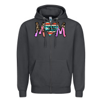 Smoke girl mom Zipper Hoodie - CowhideDigitalArt