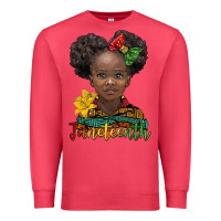 Cardinal juneteenth african girl Premium Sweatshirt - BarkalooDesign