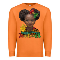 Carrot juneteenth african girl Premium Sweatshirt - BarkalooDesign