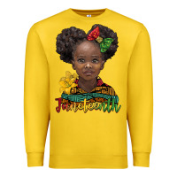 Lemon juneteenth african girl Premium Sweatshirt - BarkalooDesign