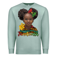 Seafoam juneteenth african girl Premium Sweatshirt - BarkalooDesign