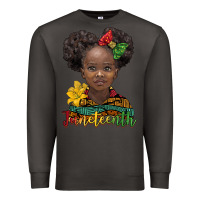 Smoke juneteenth african girl Premium Sweatshirt - BarkalooDesign