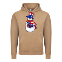 Vintage Coffee Patriotic snowman 4th of july Vintage Hoodie - HowdyJamesFarm