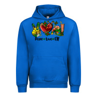 Cobalt peace love  elf Urban Hoodie - AdoDesignShop