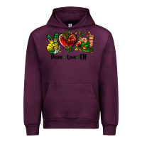 Mauve Wine peace love  elf Urban Hoodie - AdoDesignShop