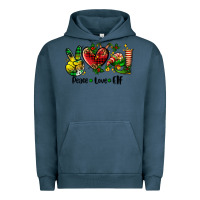 Pigment Midnight Navy peace love  elf Urban Hoodie - AdoDesignShop