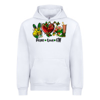 White peace love  elf Urban Hoodie - AdoDesignShop