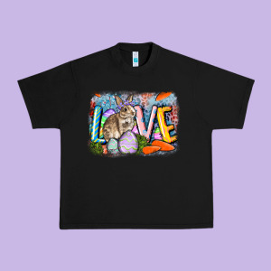 Love Easter Urban Heavy Tee Designed By Cowgirlartshop